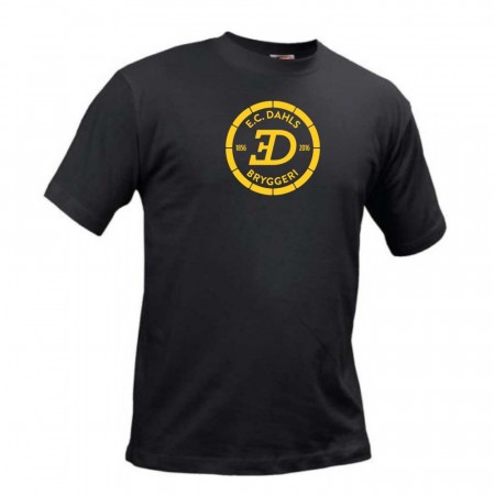 EC Dahls T-skjorte med ny logo.